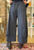 Bennie Quirky Barrel Pant Navy Pin Stripe